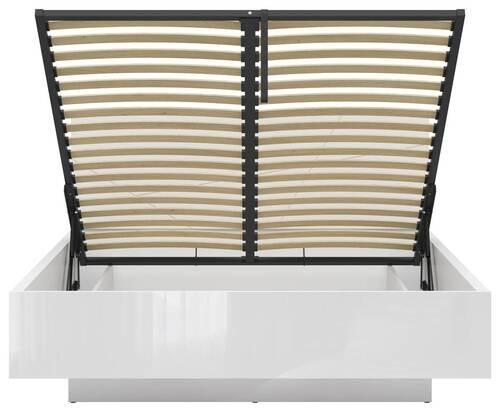 Bett Forn - Weiß Hochglanz, MODERN, Holzwerkstoff (160/200cm) - MID.YOU