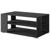 Couchtisch Narobi-I Schwarz B: 100 cm - Schwarz/Grau, Trend, Holzwerkstoff/Kunststoff (100/45/60cm) - Livetastic