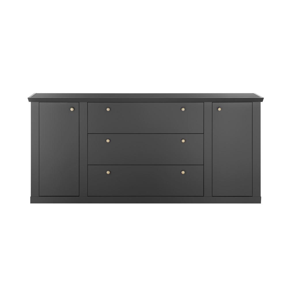 Sideboard Lincoln Schwarz/Eichefarben B: 205cm
