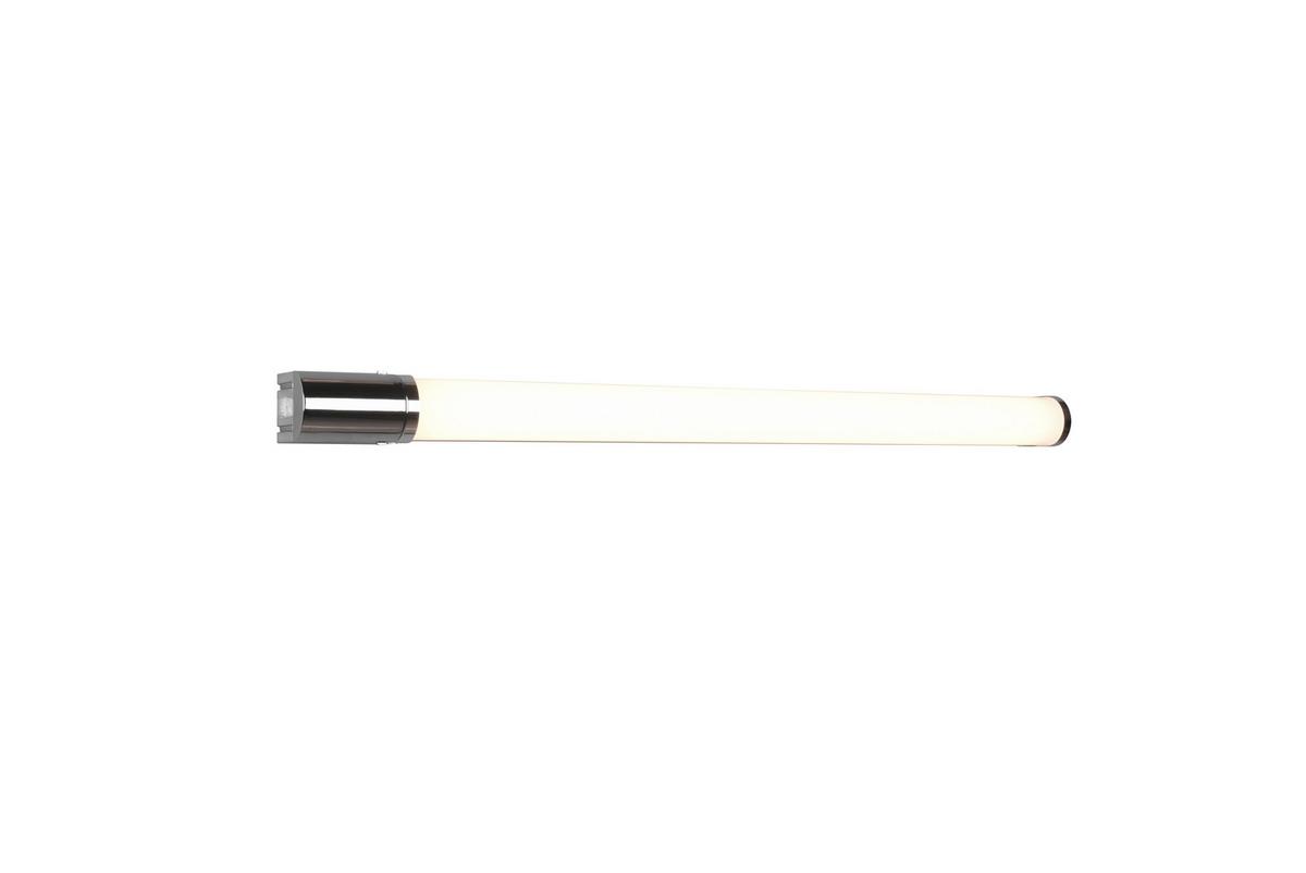 Bad-Wandleuchte Ip44 1-Flammig mit Schalter inkl. Steckdose - Chromfarben, Basics, Kunststoff/Metall (79/5,5/7cm) - Trio Leuchten