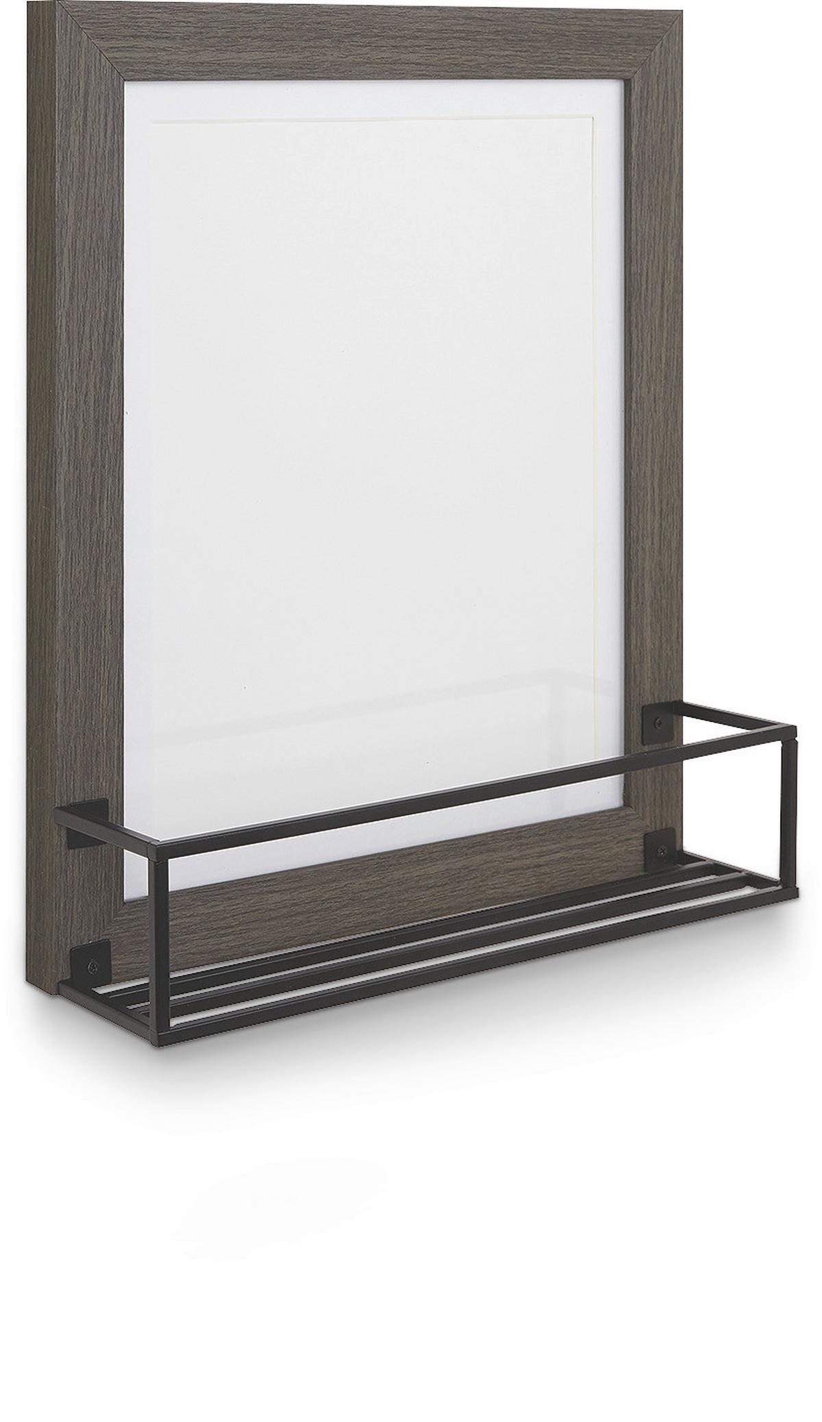 Rám na obrazy Shelf - šedá, kov/kompozitní dřevo (27,5/32,5/8,5cm) - Modern Living
