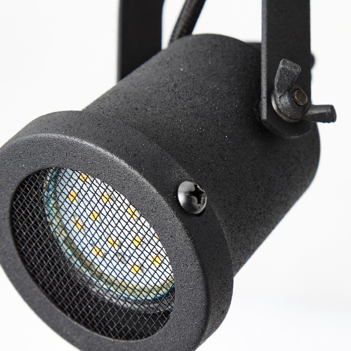 Deckenleuchte Inge L: 30 cm, 2-Flammig - Schwarz/Braun, Natur, Holz/Metall (30/17,5/12cm) - Brilliant