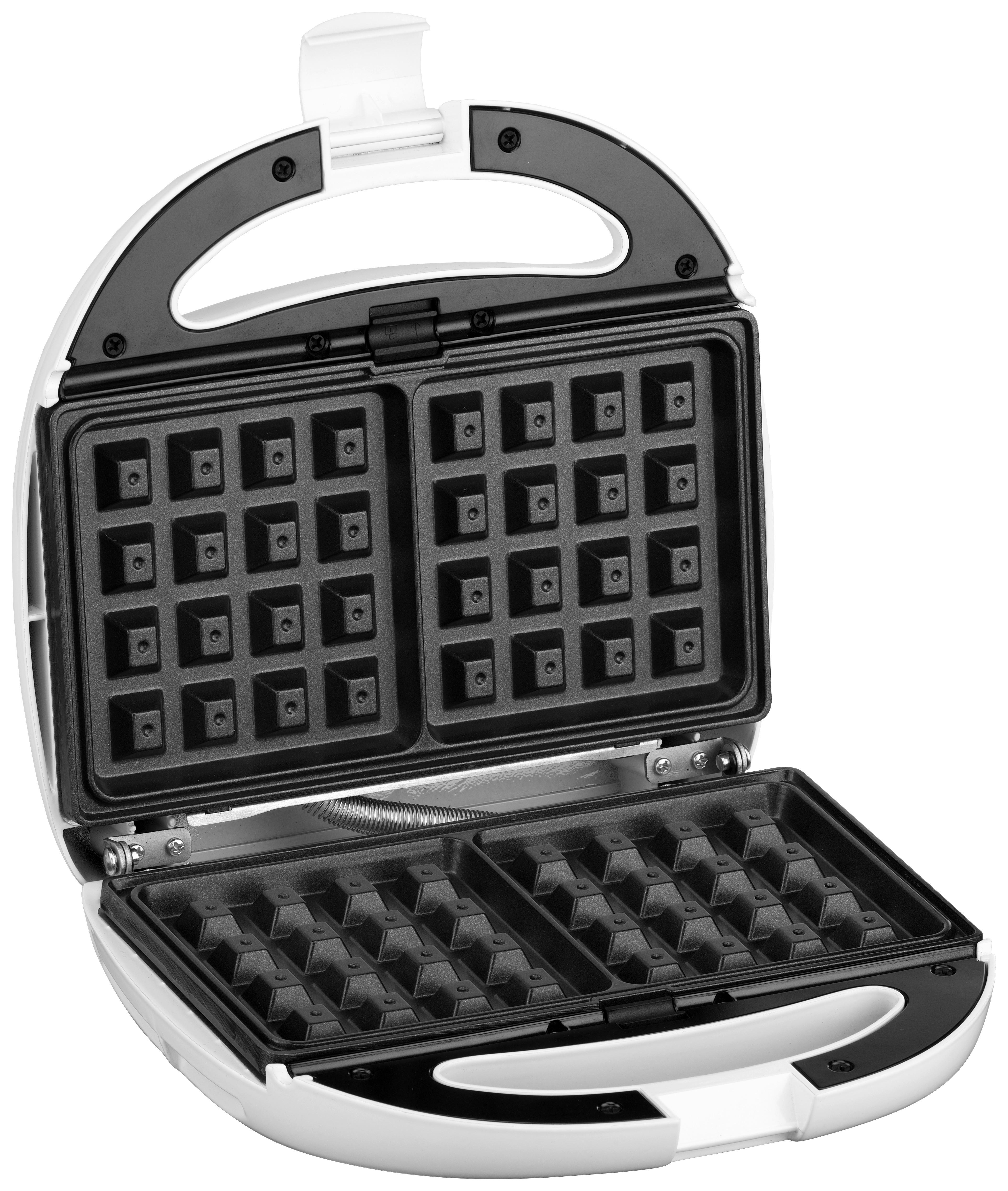 Toaster Tasty Snack Auch für  Waffeln und Zum Grillen - Weiß, KONVENTIONELL, Kunststoff (9,6/22/23,2cm) - Trisa Electronics