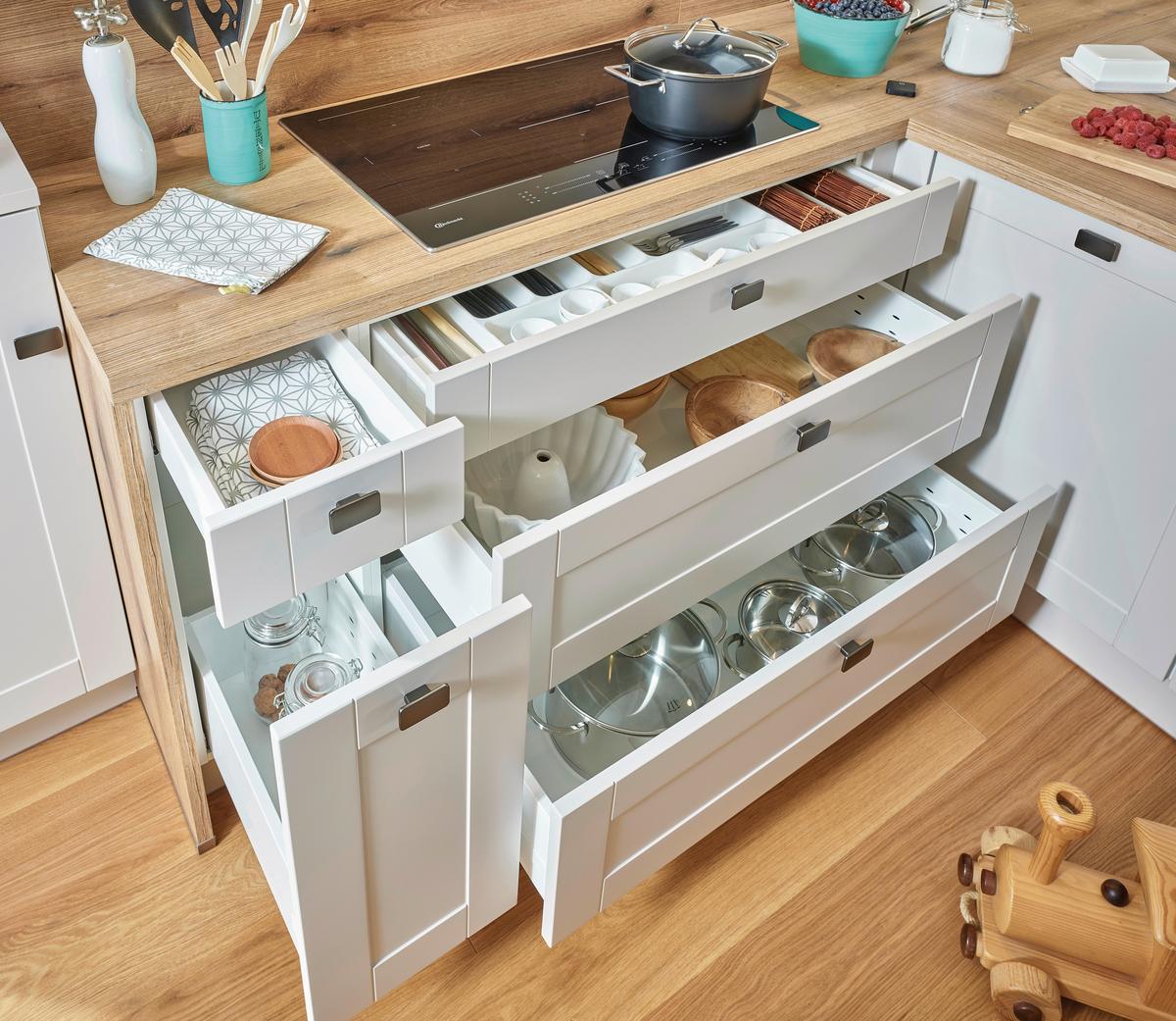 Einbauküche Pn 435 Frei Planbar Landhausstil - Holzwerkstoff - Pino