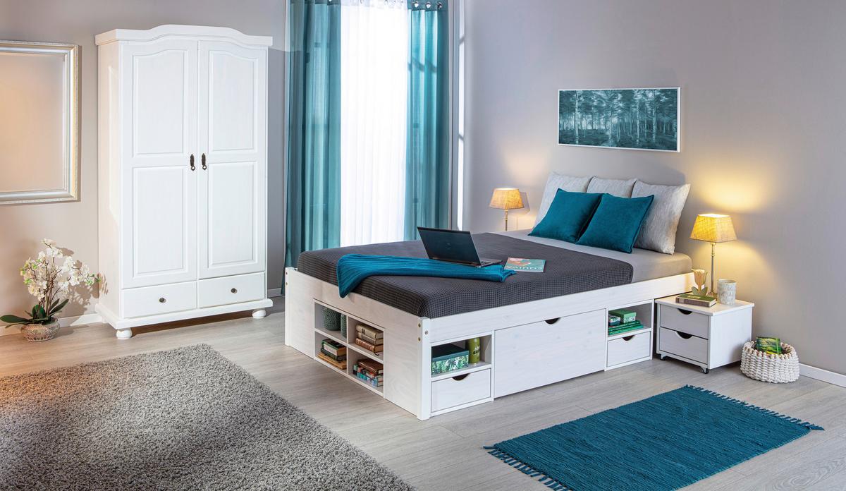 Nyílóajtós Szekrény Reutte 104/198 Cm - fehér, Konventionell, fa (104/198/56cm) - Livetastic