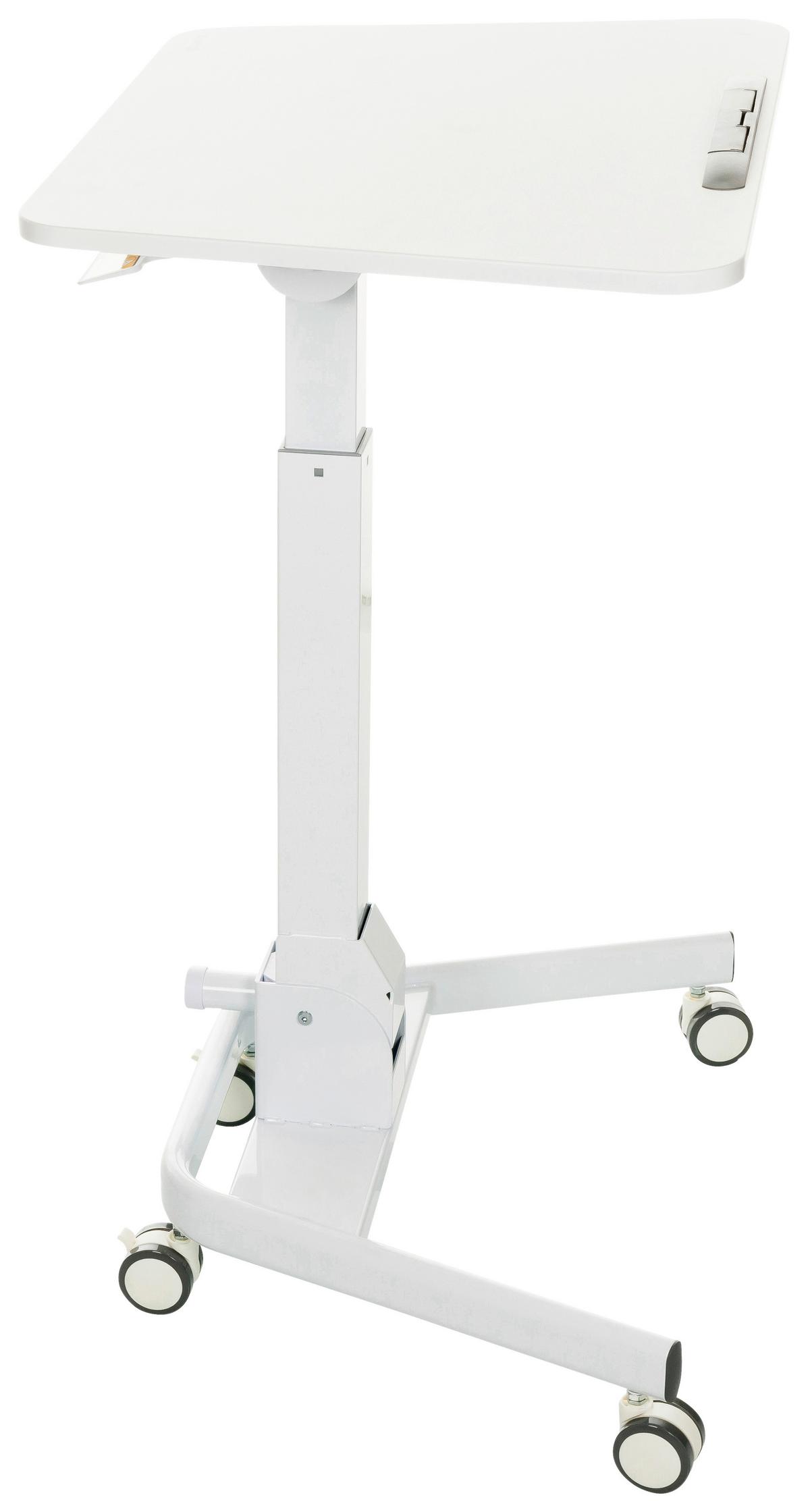 Sitz/stehtisch, Arbeitstisch Stand Vm-Su Ii - Weiß, Basics, Holzwerkstoff/Kunststoff (73/50/77cm) - MID.YOU