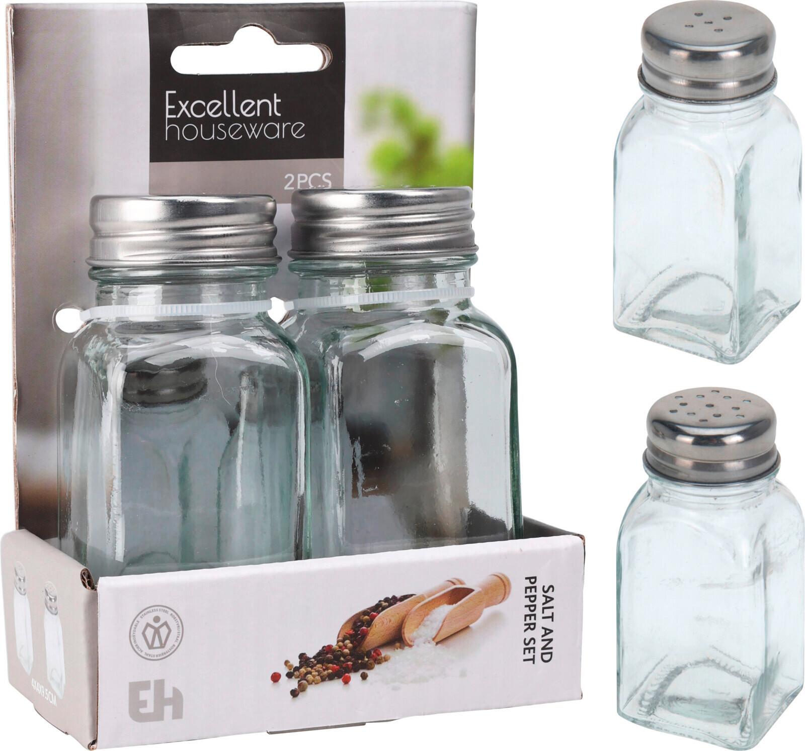 Soľnička a korenička PEPPER AND SALT SHAKER - Basics (5.2/13/9.8cm)