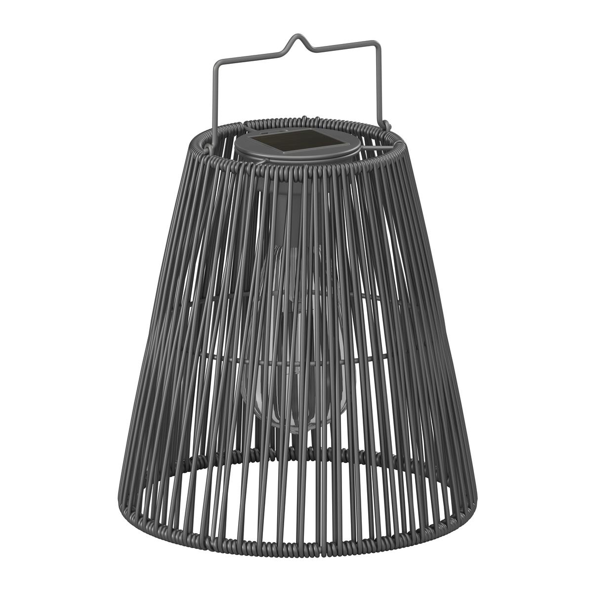 SOLÁRNÍ SVÍTIDLO GLOW - černá, Moderní, kov/plast (20,5/26/20,5cm) - Bessagi Garden