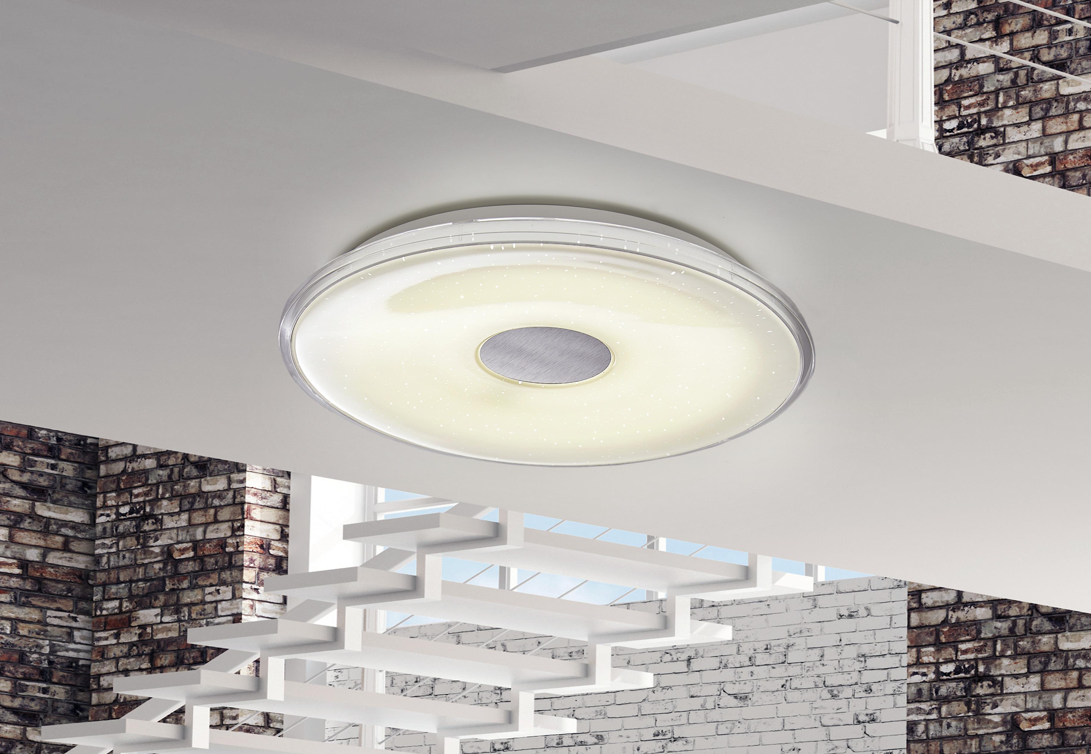LED-Deckenleuchte 628513001 Shogun - Weiß, Design, Kunststoff (42,5/6cm) - Trio Leuchten