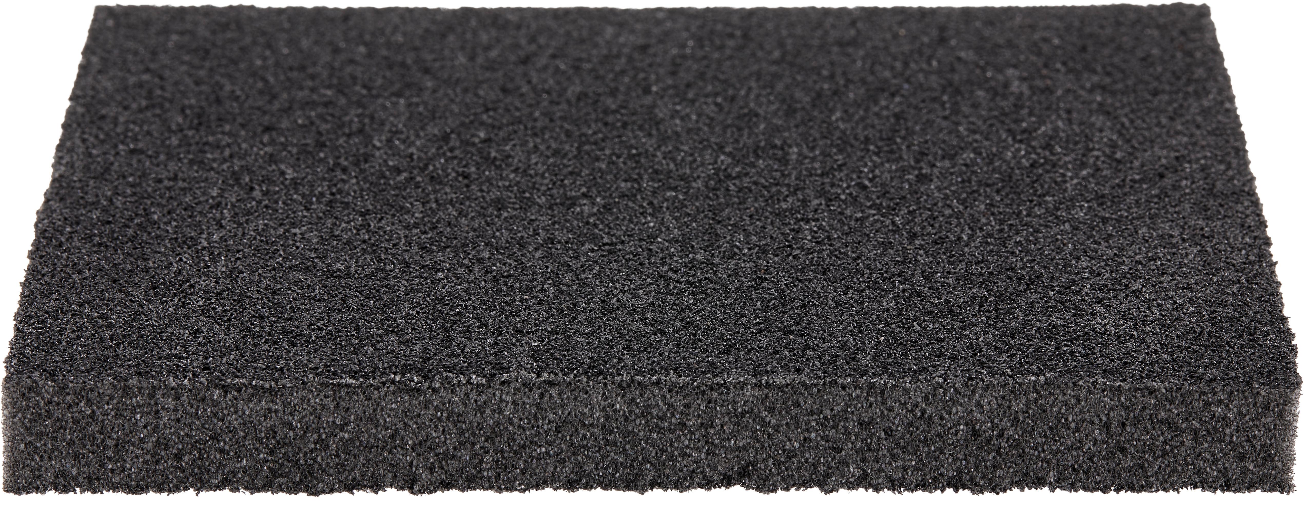 Schleifschwamm 125x100x12 mm - Anthrazit, Basics, Kunststoff (12,5/1,2/10cm)