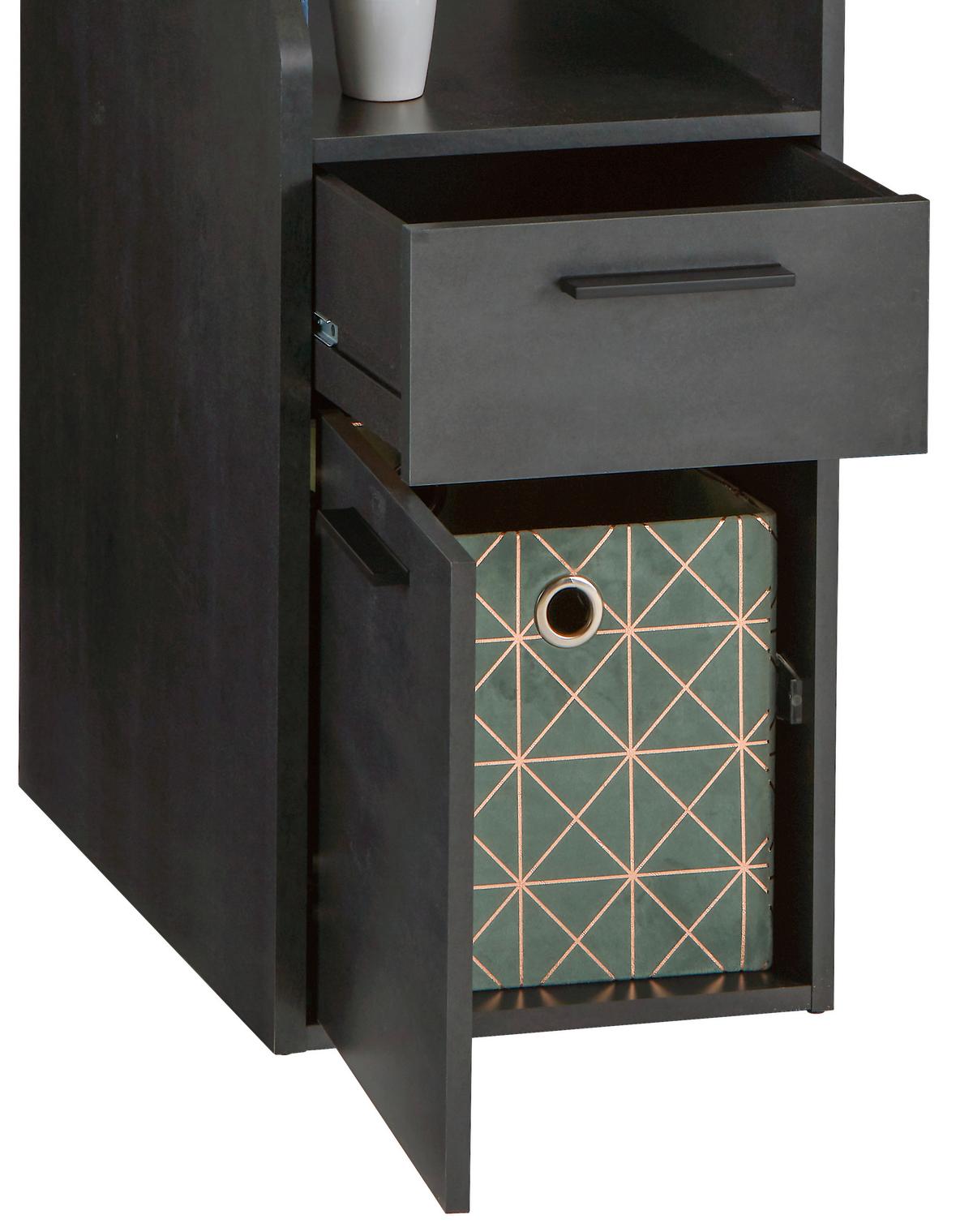 HERNÍ STŮL ENTER - černá/barvy grafitu, Moderní, kompozitní dřevo/plast (160/95,7/71,5cm)