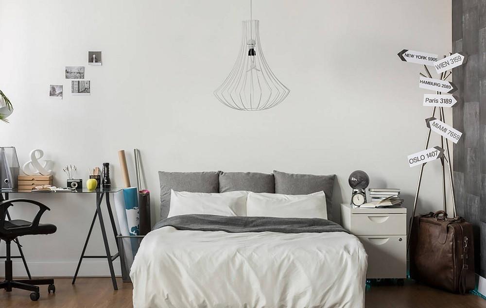 Hängeleuchte Chiara H: 60 cm 1-Flammig - Weiß, Trend, Metall (52/52/60cm) - Kayoom