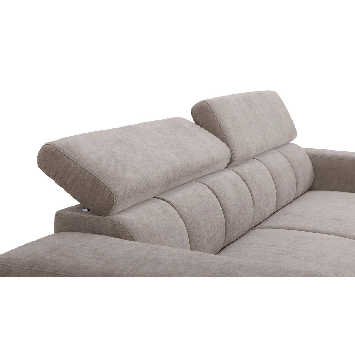 3-SitzerSofa m. Schlaffunktion Sirius S grau, B: 251cm - Schwarz/Grau, KONVENTIONELL, Holz/Holzwerkstoff (251/96/100cm)