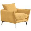 Sessel Skye Senfgelb B: 96 Cm - Senfgelb/Schwarz, Design, Textil (96/84/100cm) - Livetastic