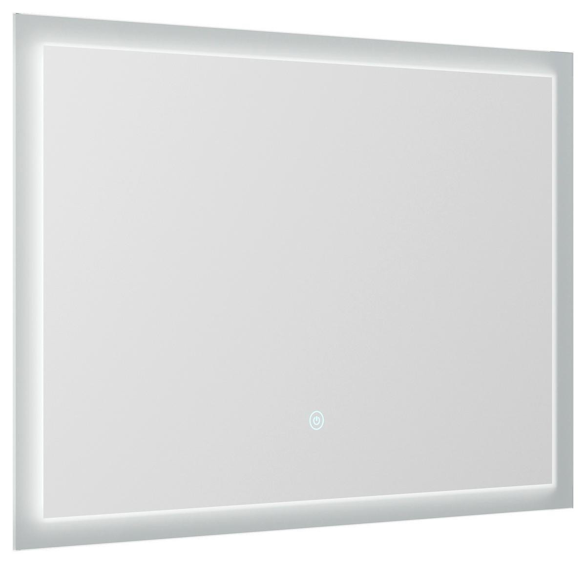 Badezimmerspiegel Led Spiegel Rechteckig B: 80cm - MODERN, Glas (80/53/3,2cm) - MID.YOU