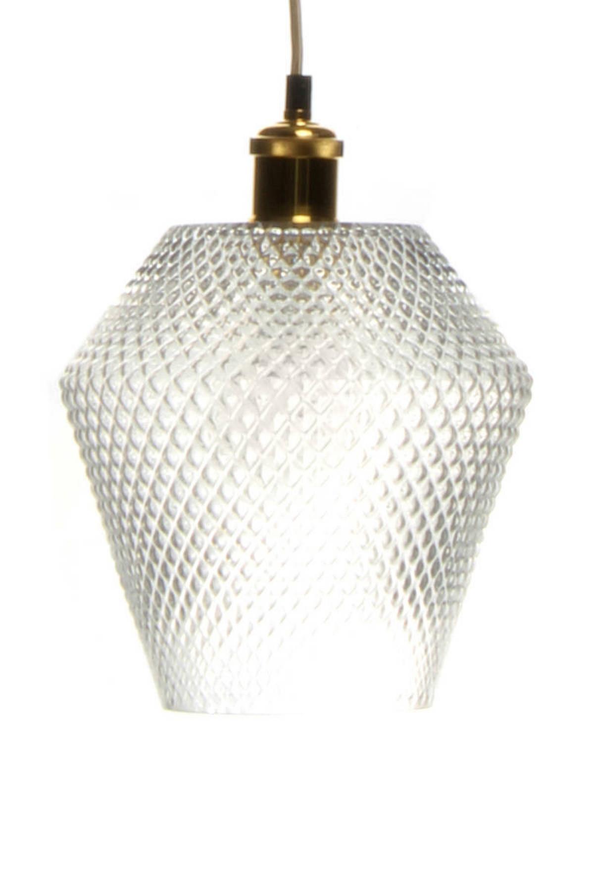 Hängeleuchte Nomi H: 27 cm 1-Flammig - Klar, Trend, Glas (22/27/22cm) - Kayoom