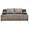 Schlafsofa Stella Braun B: 197 cm - Schwarz/Braun, Design, Textil (197/90/83cm) - MID.YOU