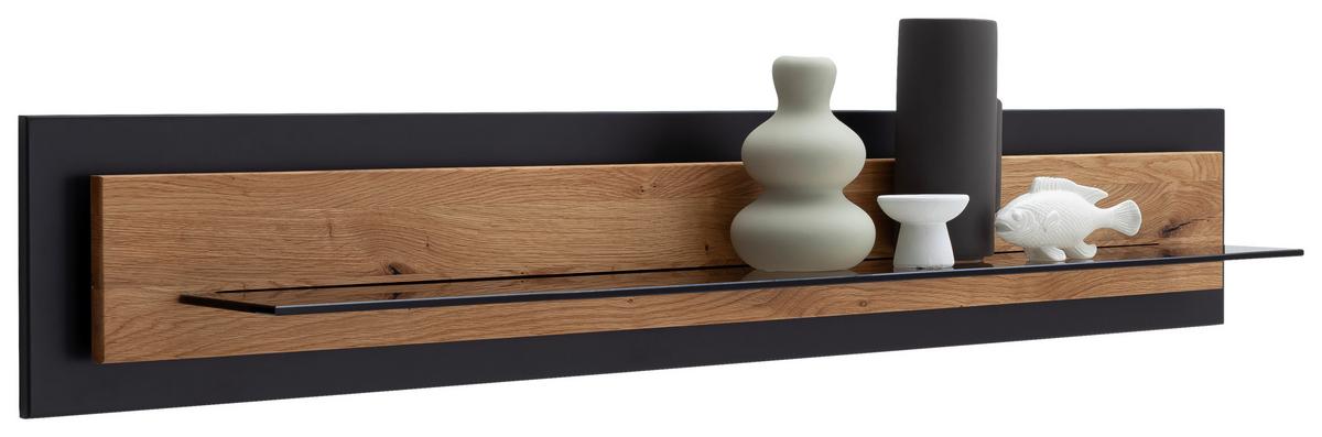 Wandboard Assini Wildeiche B: 150 cm - Wildeiche, Design, Glas/Holz (150/26/23cm) - MID.YOU
