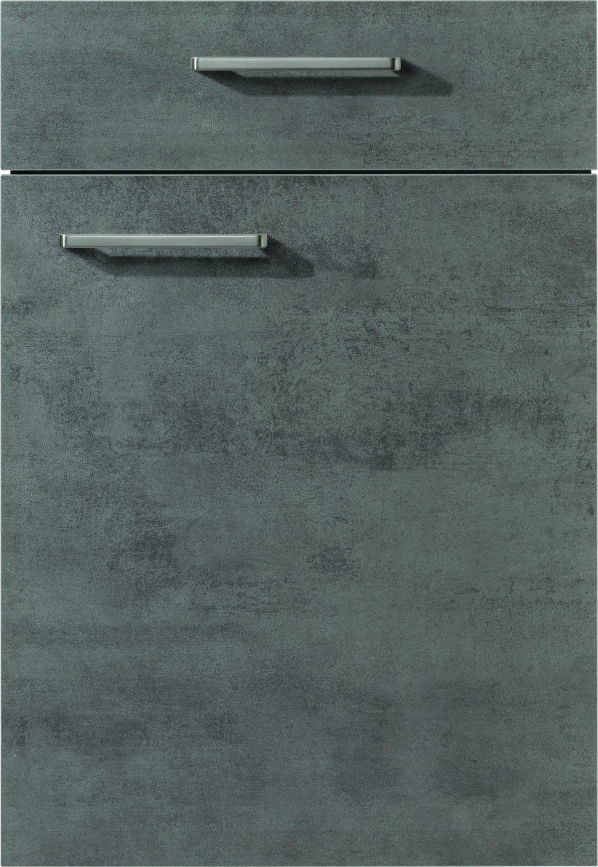 Front: Beton Schiefergrau Nb. Front Riga - Schieferfarben, MODERN, Holzwerkstoff - Vertico