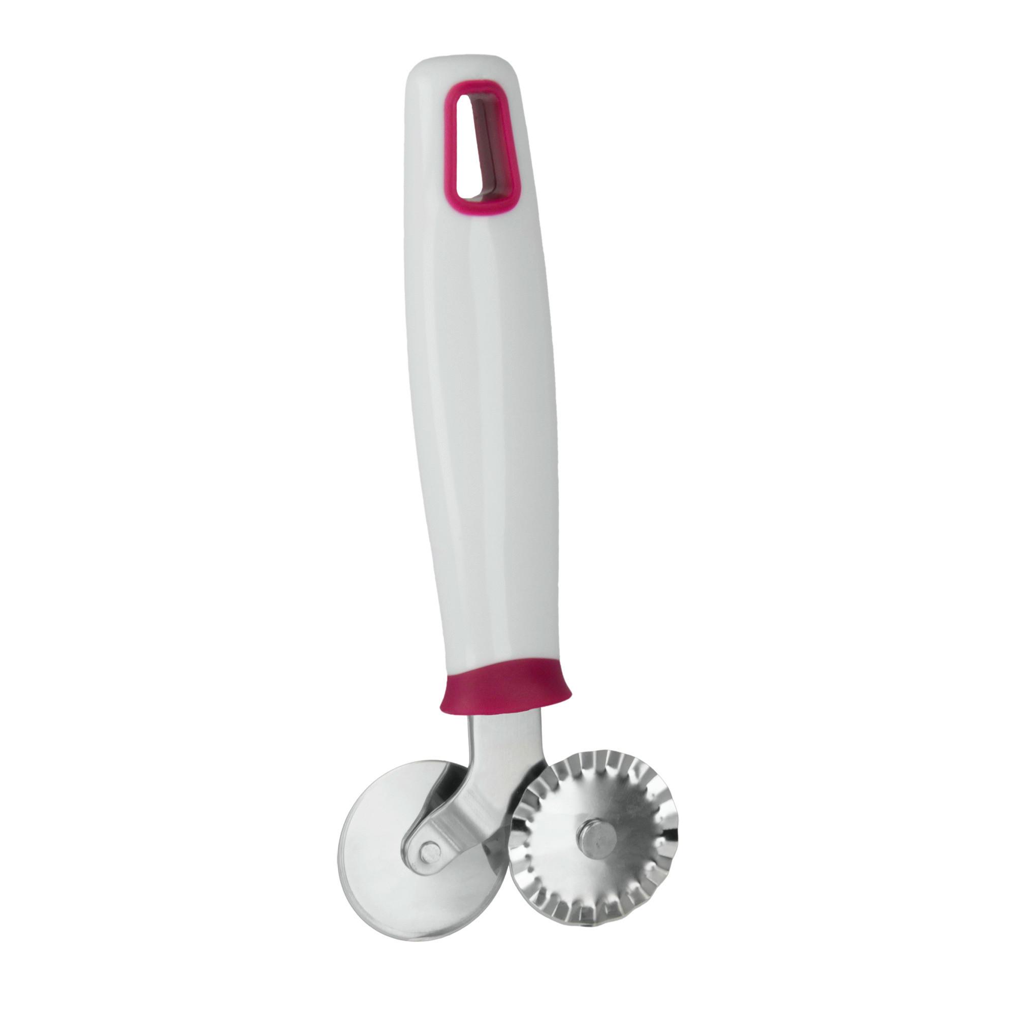 Doppel-Teigrädchen mit Griff aus Kunststoff