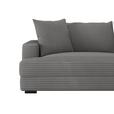 Megasofa Pelle-Megasofa - Wengefarben/Anthrazit, Trend, Textil (261/124cm) - Luca Bessoni