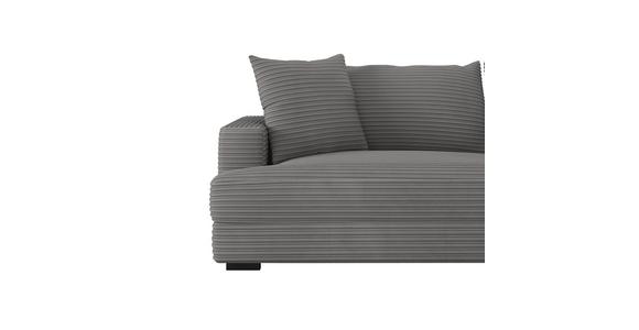 Megasofa Pelle-Megasofa - Wengefarben/Anthrazit, Trend, Textil (261/124cm) - Luca Bessoni