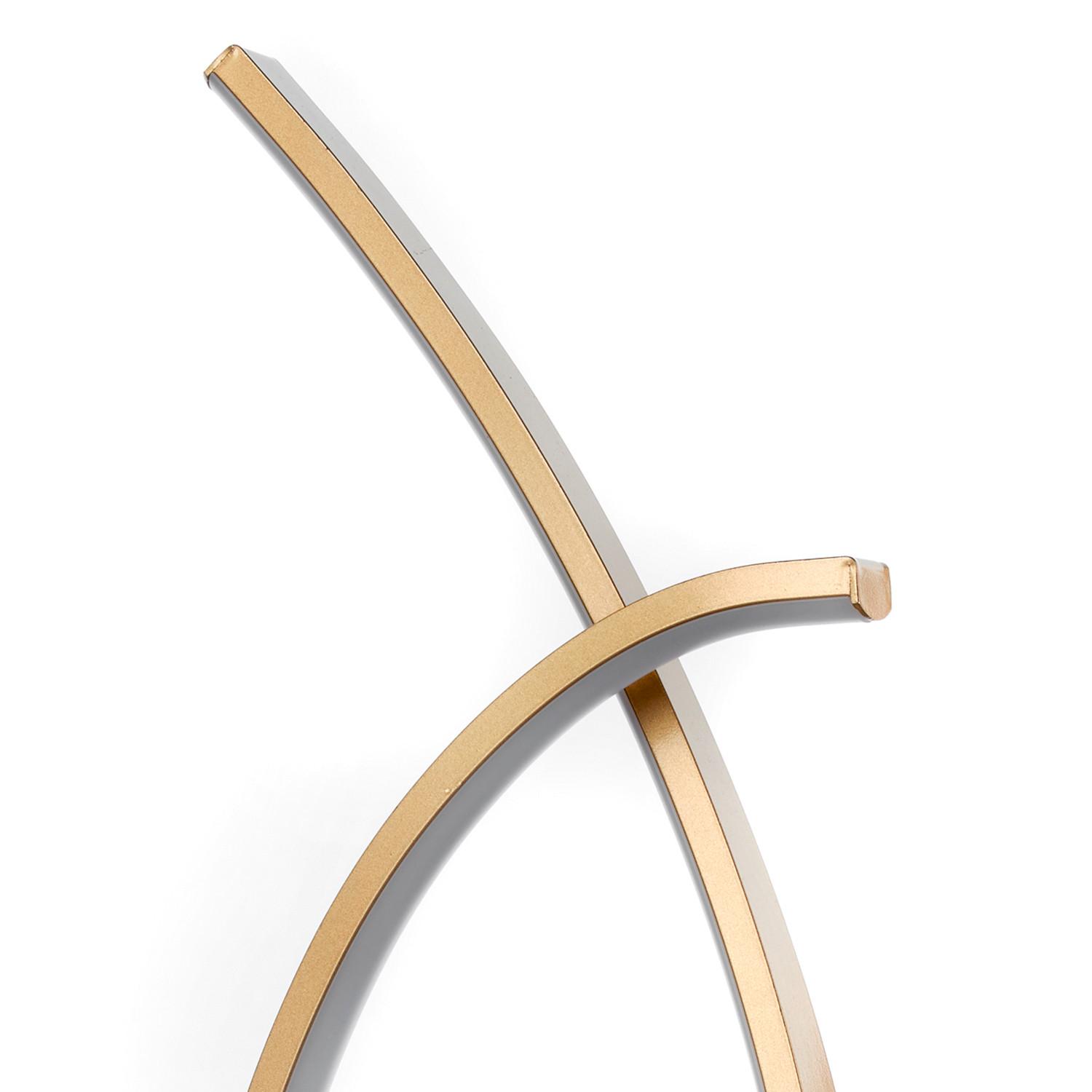LED-Tischleuchte 5048/L - Goldfarben/Schwarz, Design, Metall (14/14/43cm)