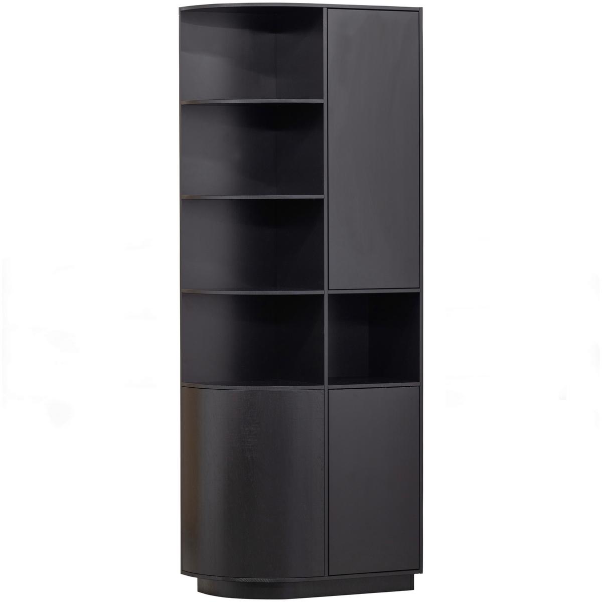 Mehrzweckschrank Finca Schwarz B: 78 Cm - Schwarz, Design, Holz (78/210/40cm) - Livetastic