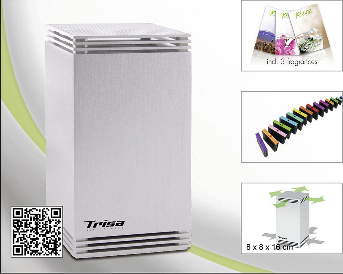 Lufterfrischer Pure Ink. 3 Duftkapseln - Silberfarben, Basics, Metall (20/12,2/22,9cm) - Trisa Electronics