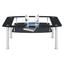 Couchtisch Snapper mit Ablage und Tischplatte aus Glas - Klar/Schwarz, MODERN, Glas/Metall (110/45/60cm) Couchtisch Snapper mit Ablage und Tischplatte aus Glas - Klar/Schwarz, MODERN, Glas/Metall (110/45/60cm)