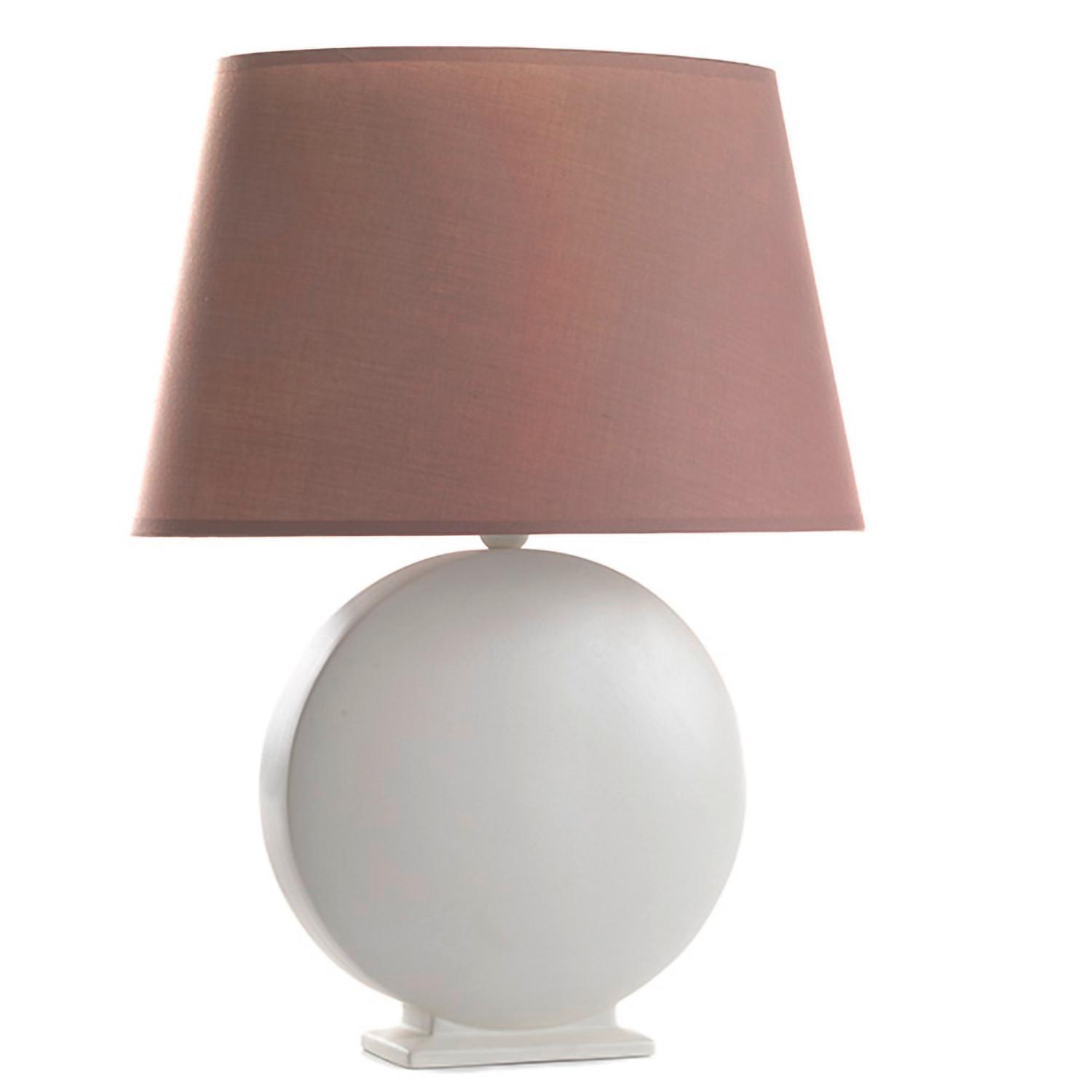 Tischleuchte 233/Lg - Erlefarben/Weiß, Basics, Keramik/Textil (45/20/60cm)