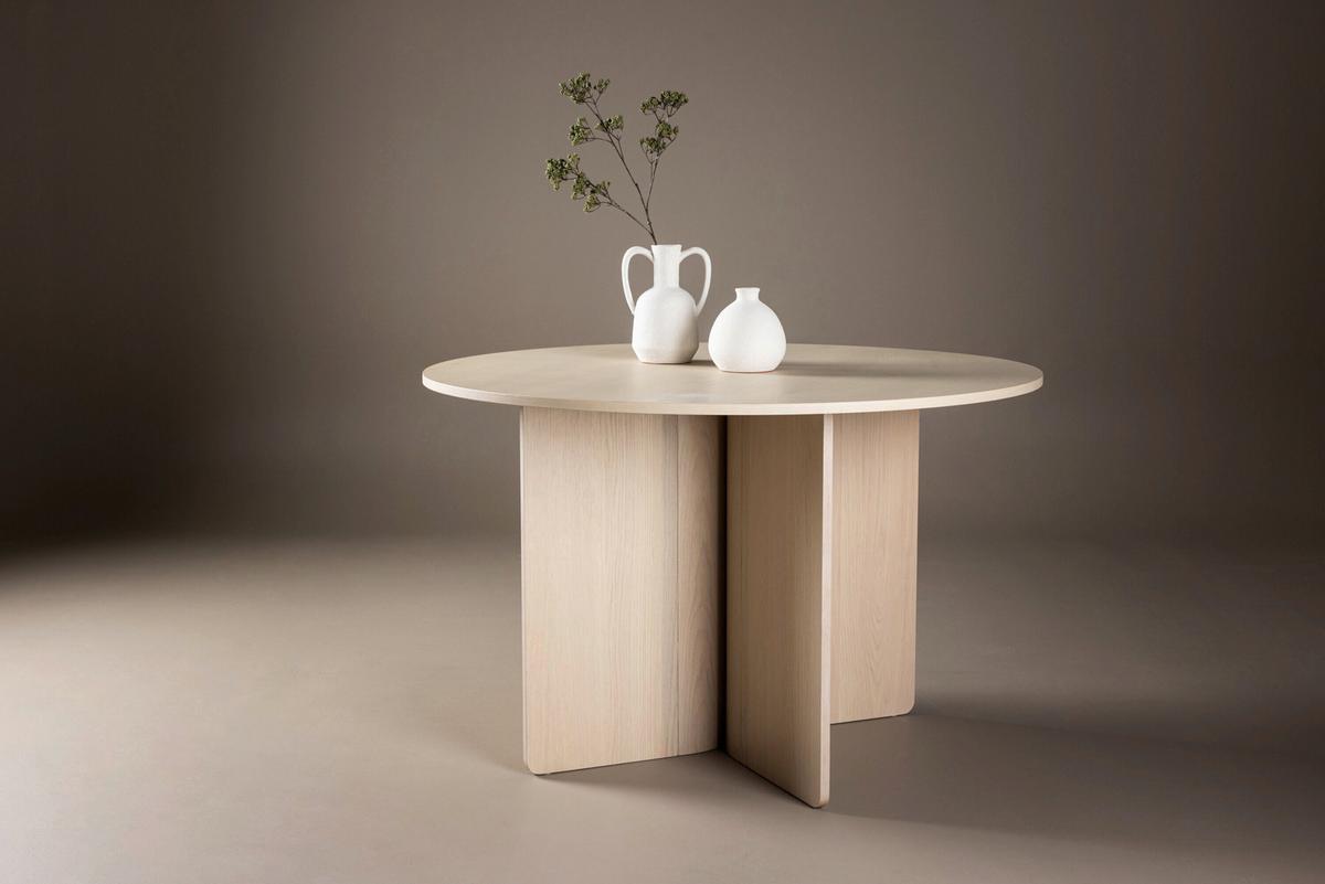 ESSTISCH Tyresö, Weiß D: 120 cm - Weiß, MODERN, Holz (120/76cm) - Livetastic