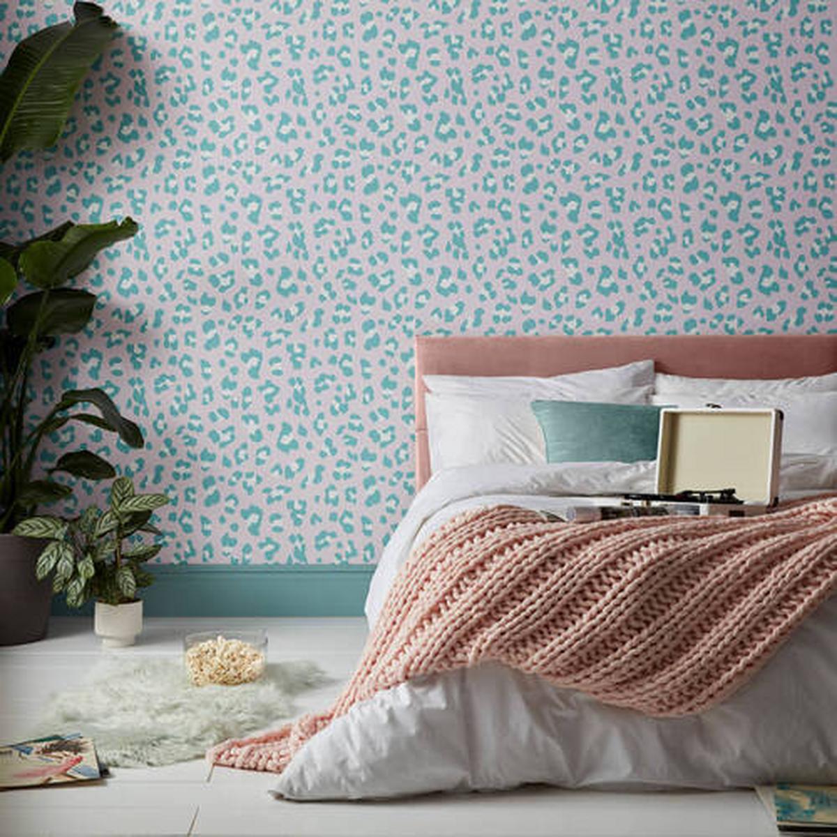 Vliestapete 118725 - Blau/Pink, Basics, Papier/Kunststoff (52/1000cm)