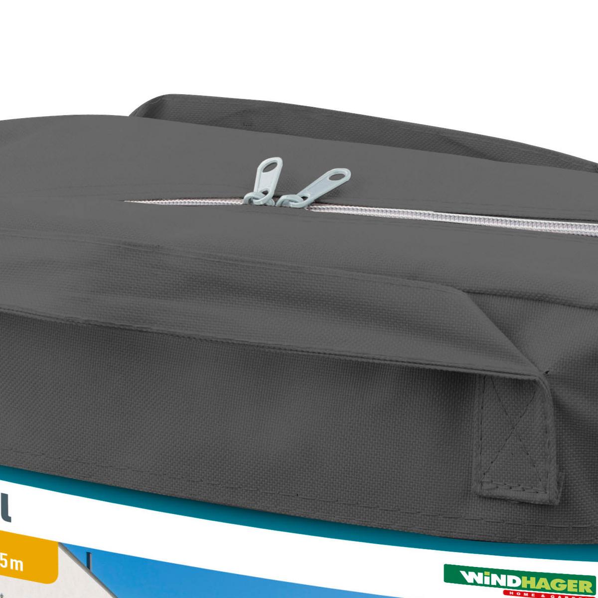 Sonnensegel Rechteck 4x5 m - Anthrazit, Basics (400/500cm)