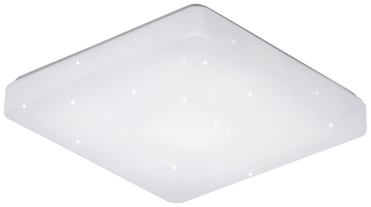 Stropní LED svítidlo  IP44 Starlight 37/37cm, 18 Watt - bílá, Konvenční, plast (36,5/9,5cm) - Mömax