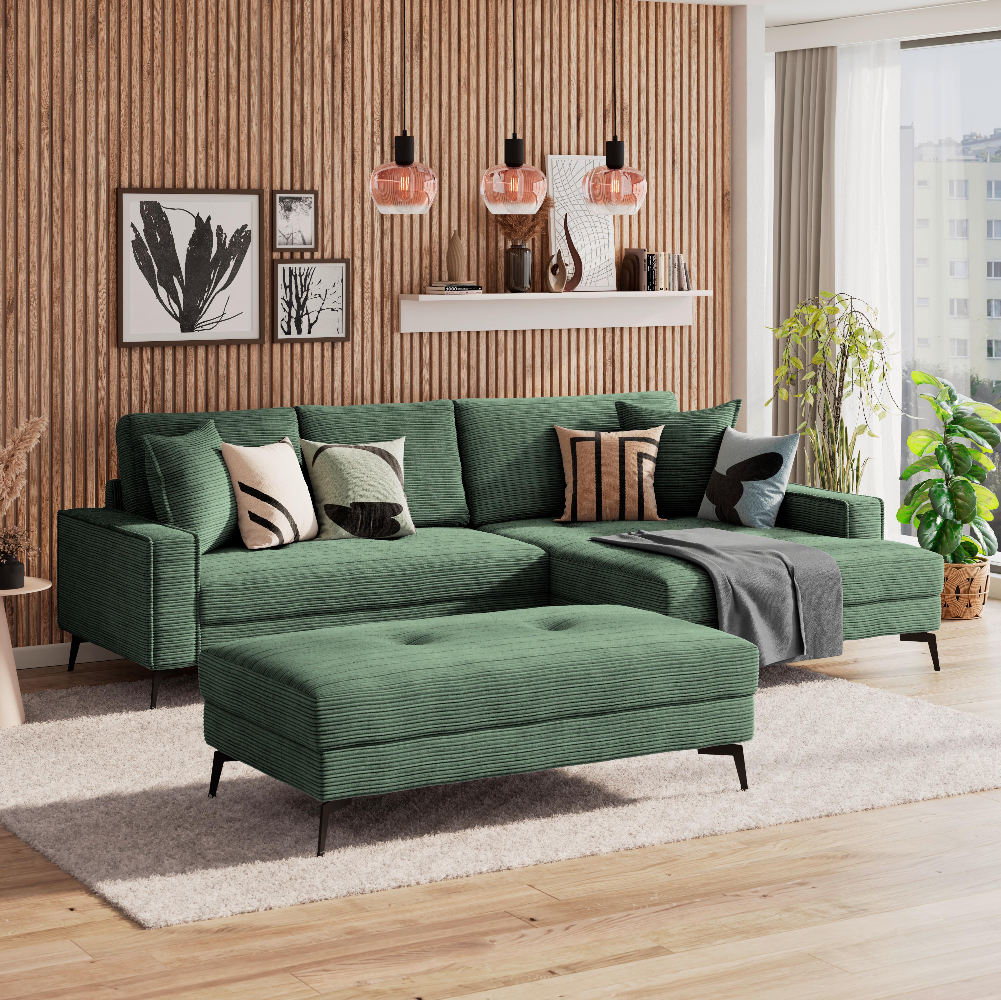 Hocker Zero Grün 140x80 cm - Grün, Trend, Textil (140/80cm)
