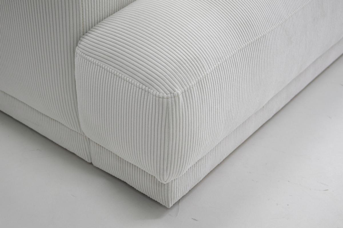 Bigsofa Savona Cord Creme, 260x111cm - Creme, Trend, Textil (260/77/111cm) - Luca Bessoni