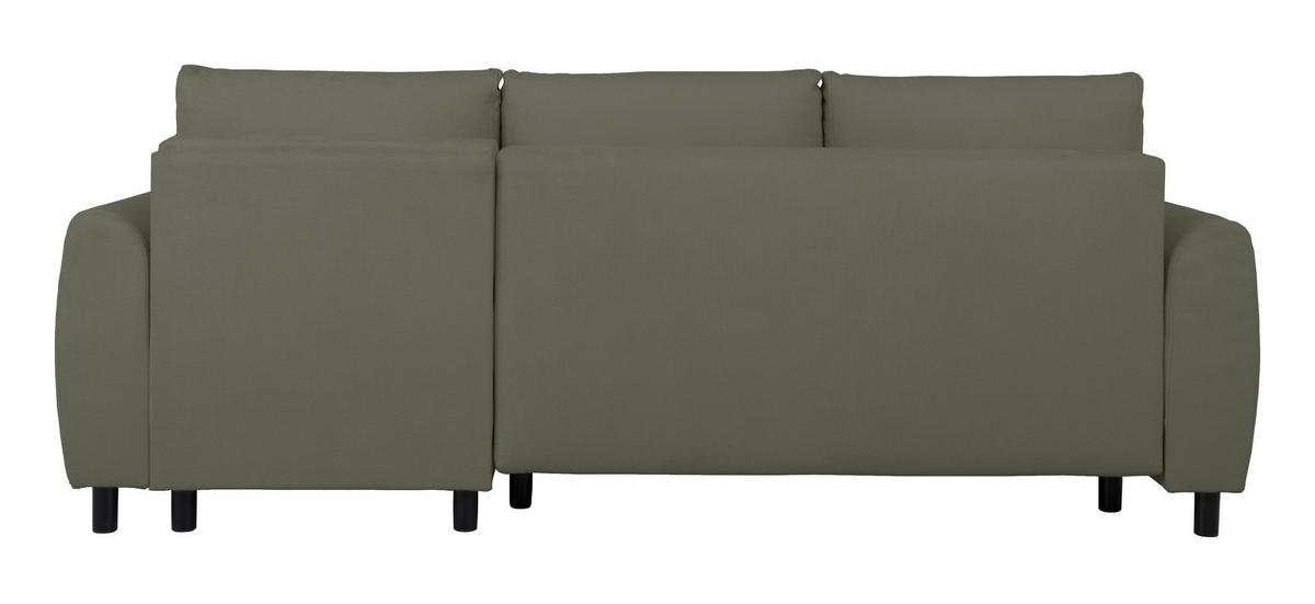 Ecksofa Moli, Grün S: 236x148 cm - Schwarz/Grün, Design, Textil (236/148cm) - MID.YOU