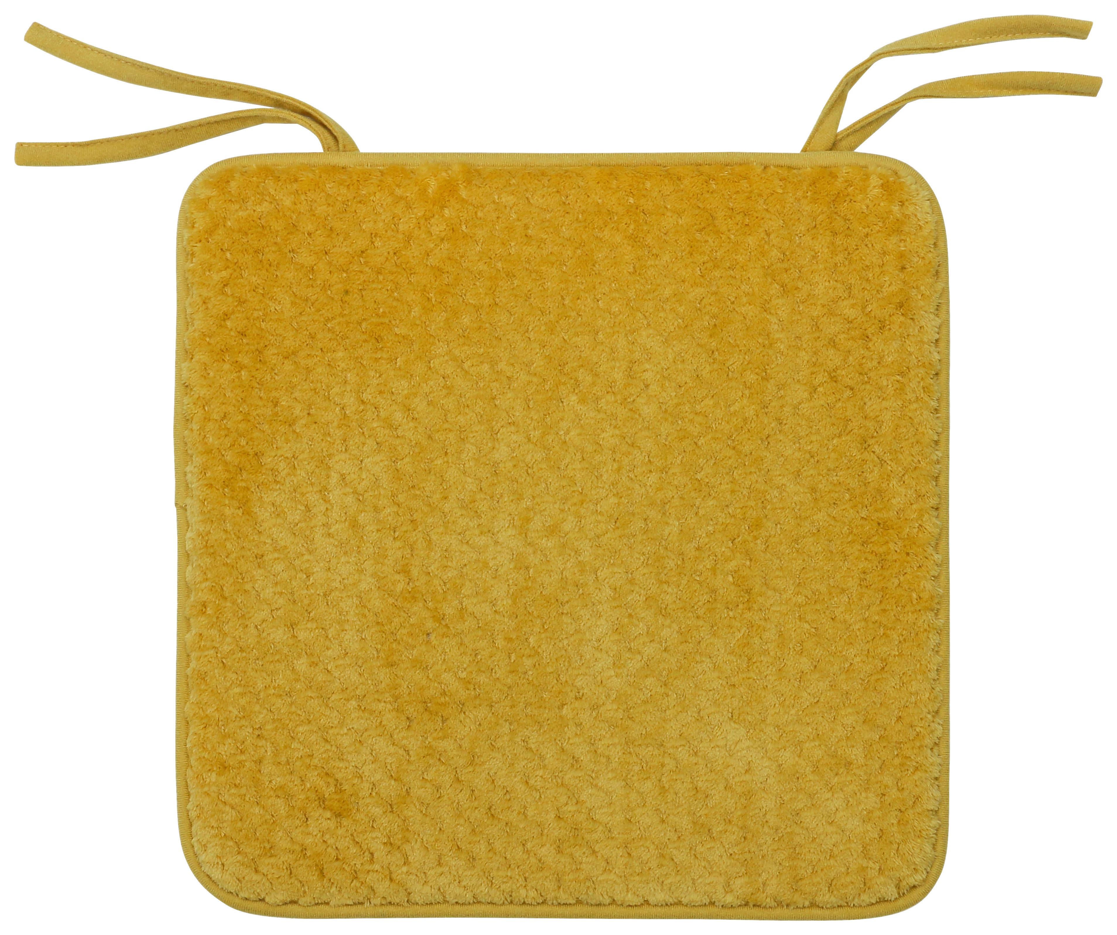 Sitzkissen Anita Honig 40x40 Cm Polyester - Honig, MODERN, Textil (40/40/1,2cm) - Luca Bessoni