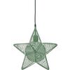 DEKOSTERN 3714013 RIGEL STAR - Grün, Basics, Metall (40/40cm)