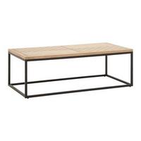 Konferenční stolek CATALINA - černá/barvy dubu, Moderní, kov/dřevo (120/60/40cm) - Livetastic