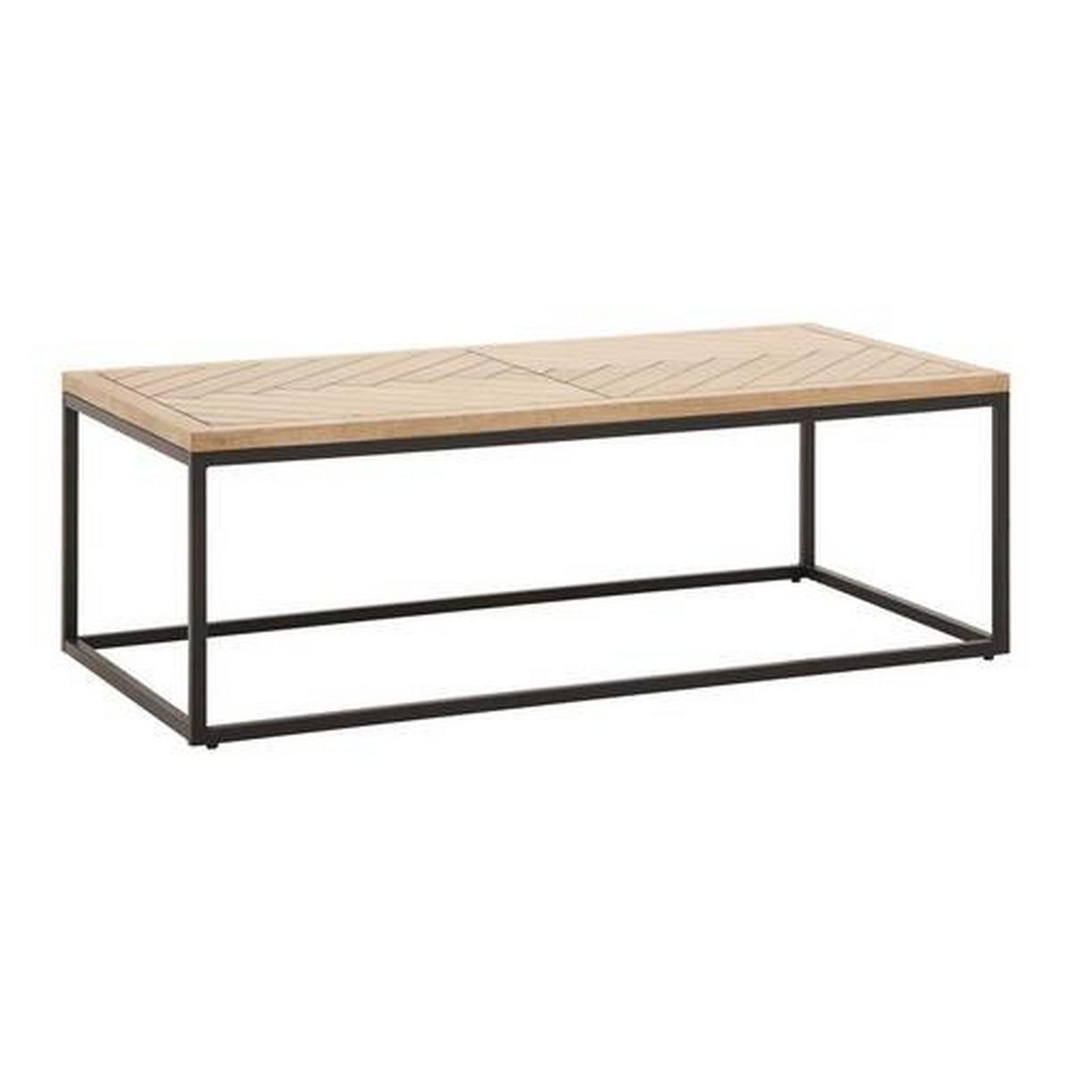 Konferenční stolek CATALINA - černá/barvy dubu, Moderní, kov/dřevo (120/60/40cm) - Livetastic
