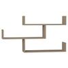 Wandregal Tibet Wandregal - Beige, Design, Holzwerkstoff (120/67/22cm) - Livetastic