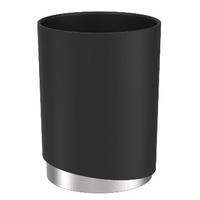 POHÁR NA ZUBNÉ KEFKY CHRIS - čierna, Modern, kov/plast (8/11cm) - Mömax