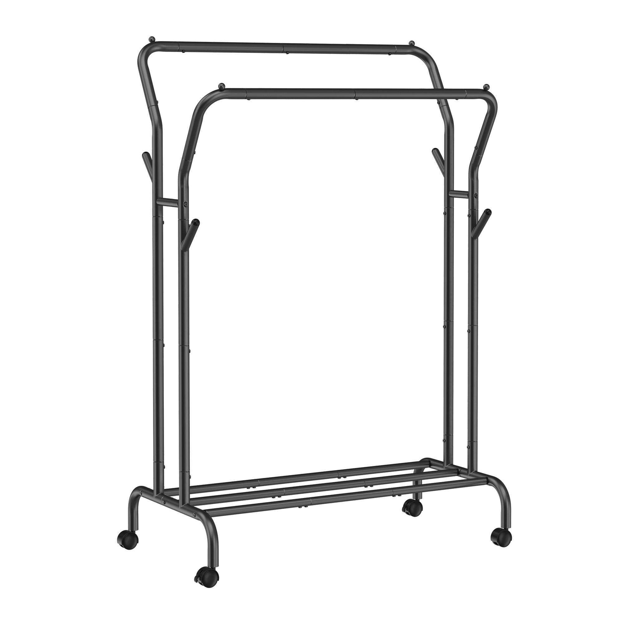 Kleiderwagen Schwarz B: 103,5 Cm