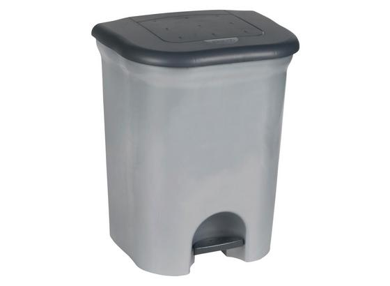 Abfallsammler 2x 10 Liter - Silberfarben/Schwarz, KONVENTIONELL, Kunststoff (37.5/46/29.5cm) Abfallsammler 2x 10 Liter - Silberfarben/Schwarz, KONVENTIONELL, Kunststoff (37.5/46/29.5cm)