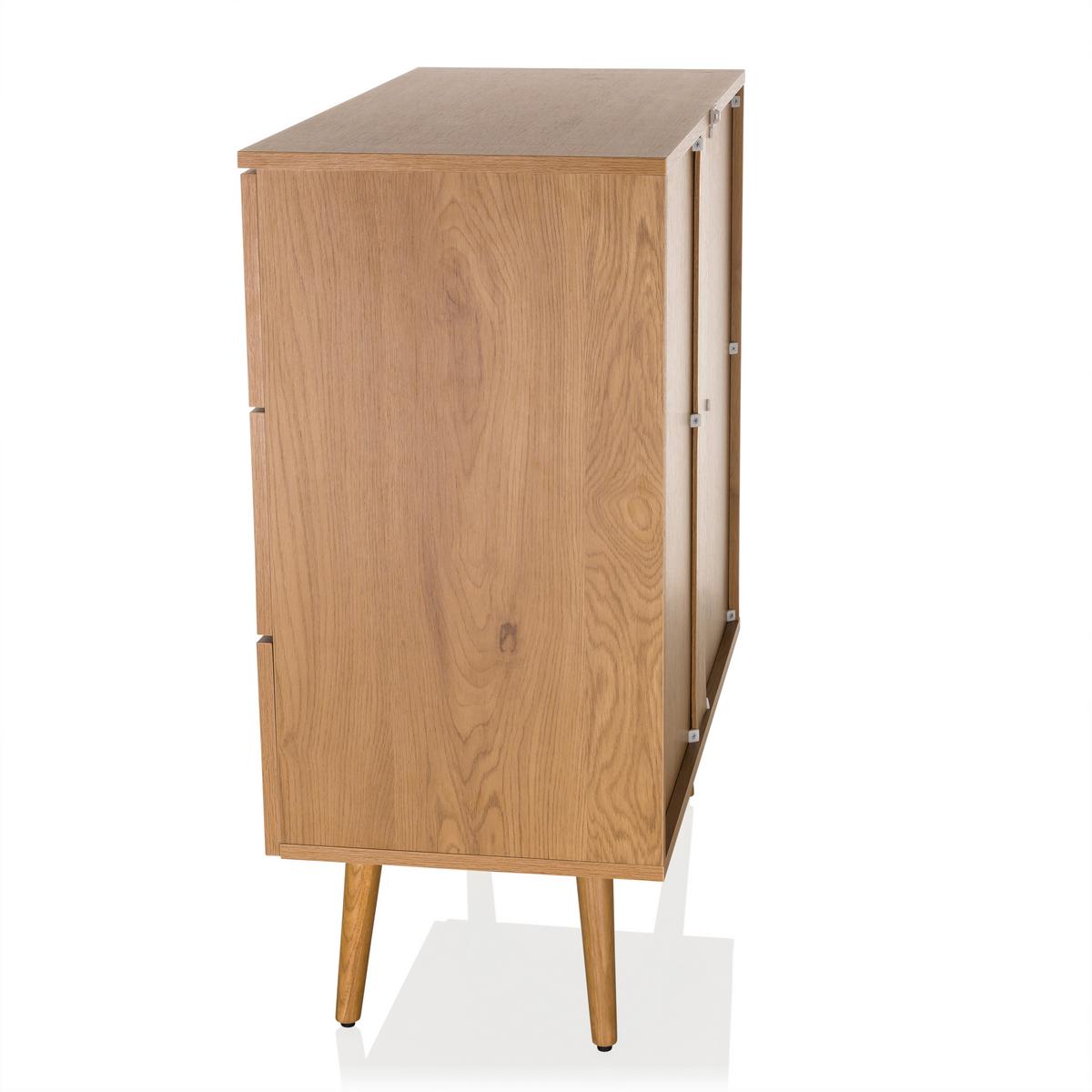 Kommode Boheo Eichefarben B: 80 Cm - Eichefarben, MODERN, Holzwerkstoff (80/90/40cm) - MID.YOU