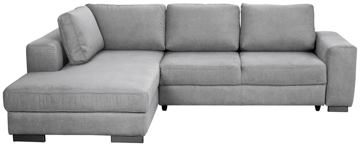 Ecksofa mit Schlaffunktion Olifant, Webstoff - Hellgrau, MODERN, Holz (203/68/283cm) - Ondega