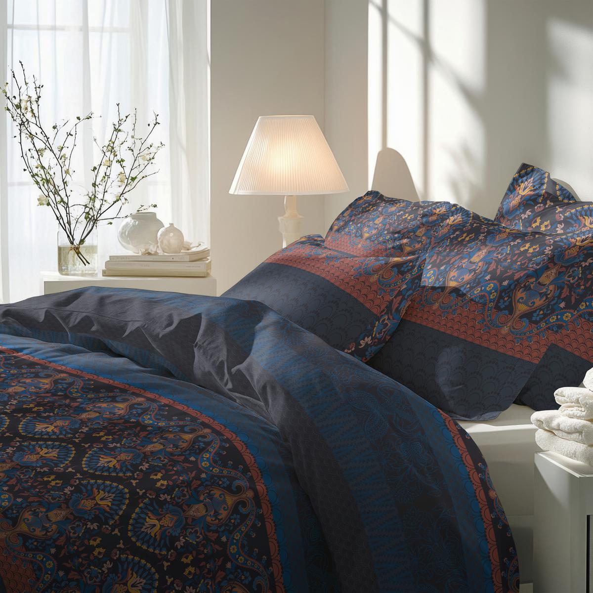 POSTEĽNÁ BIELIZEŇ F20R.005.ELKAN NBLAU - tmavomodrá, Design, textil (140/200cm) - Florella