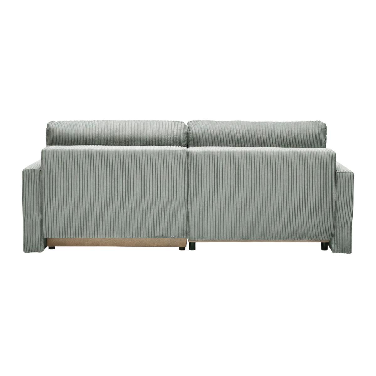 Rohová sedačka DAVE, obojstranná,šalviovozel.menč. - šalviovozelená, Modern, textil (227/146cm) - Based